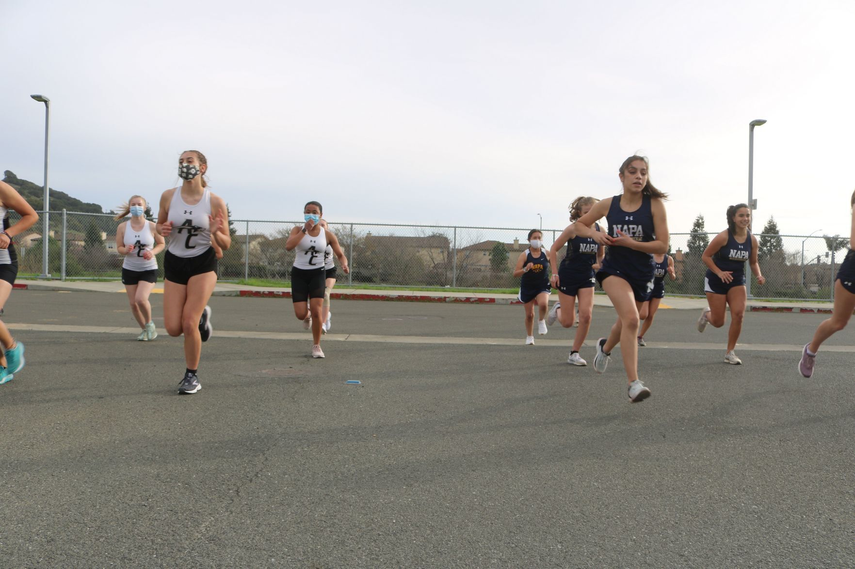 Napa and American Canyon girls cross country